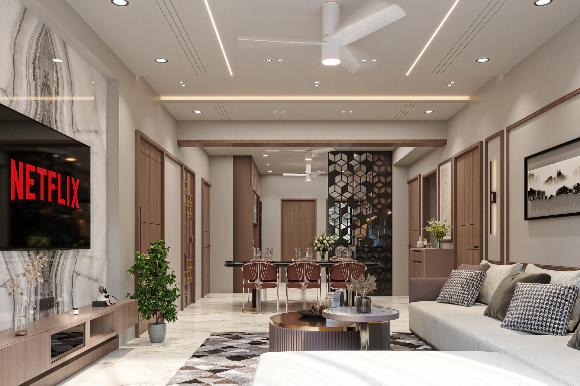 Living room interior by Archevo Design